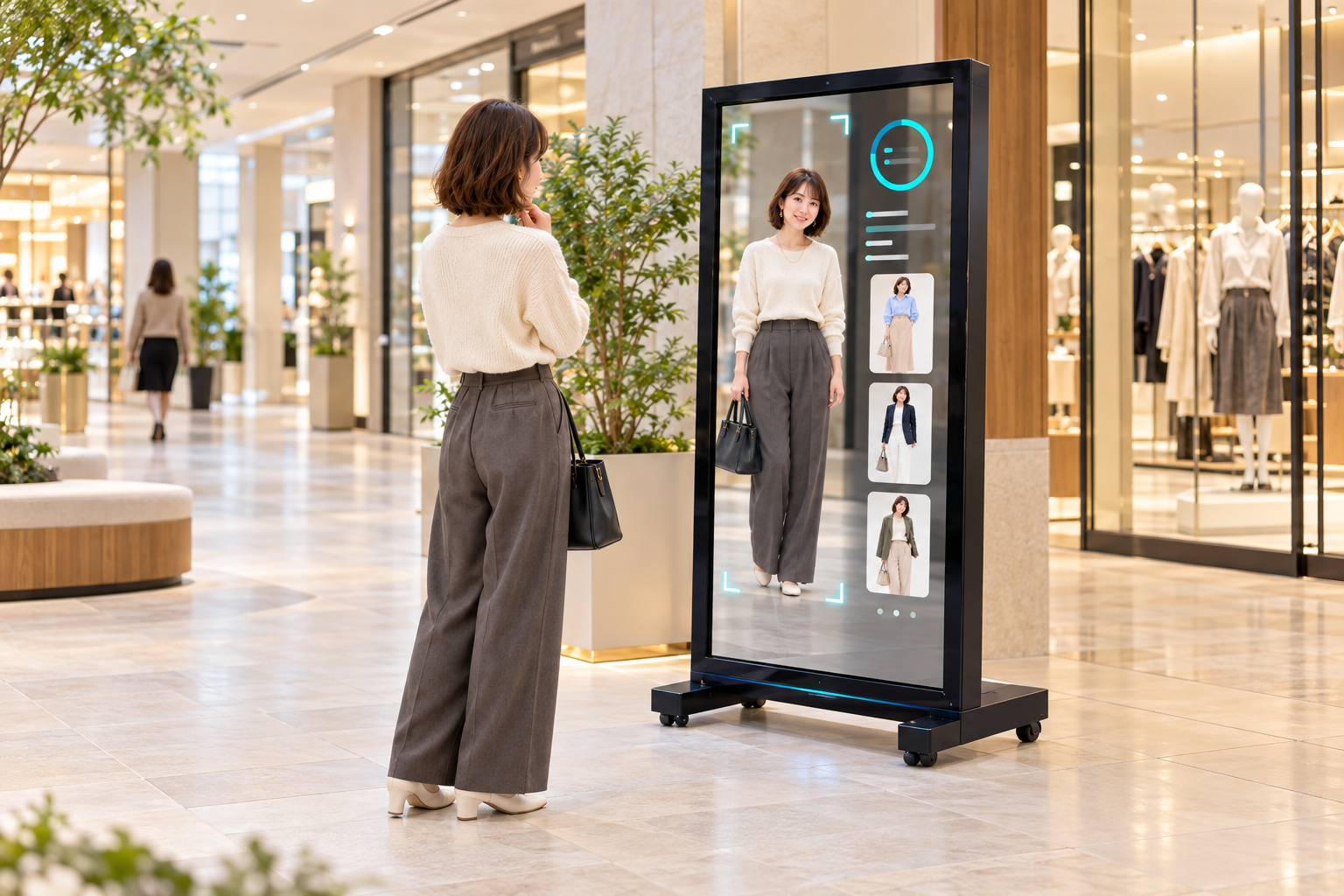 京王ＳＣクリエイションとcoordimate、キラリナ京王吉祥寺で次世代型デジタルミラーの実証実験を１１月1日から開始