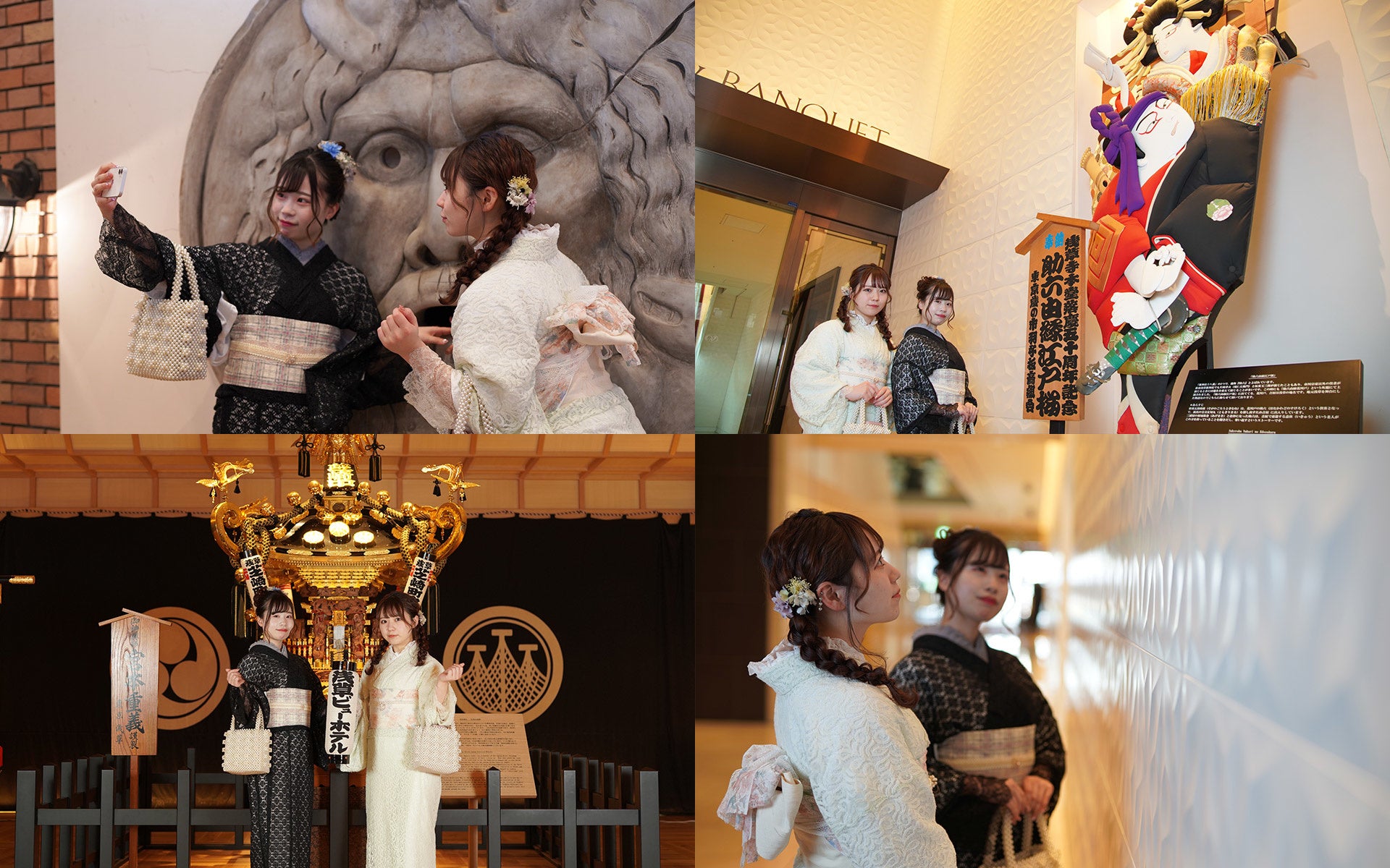 真実の口のレリーフは、イタリア政府観光局の協力を得て選ばれたものです。（左上）