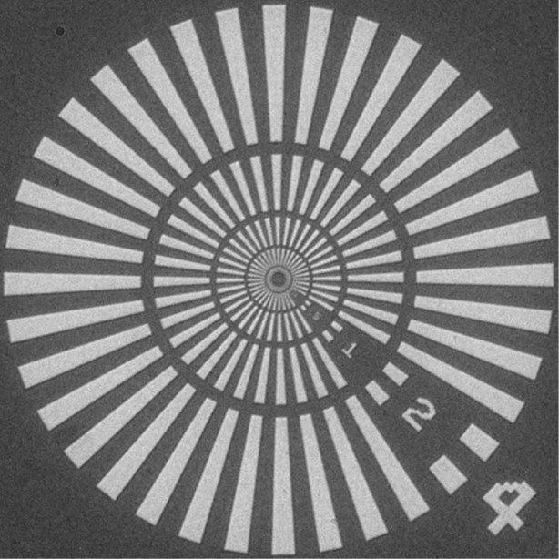 ジーメンススター空間分解能チャートの画像