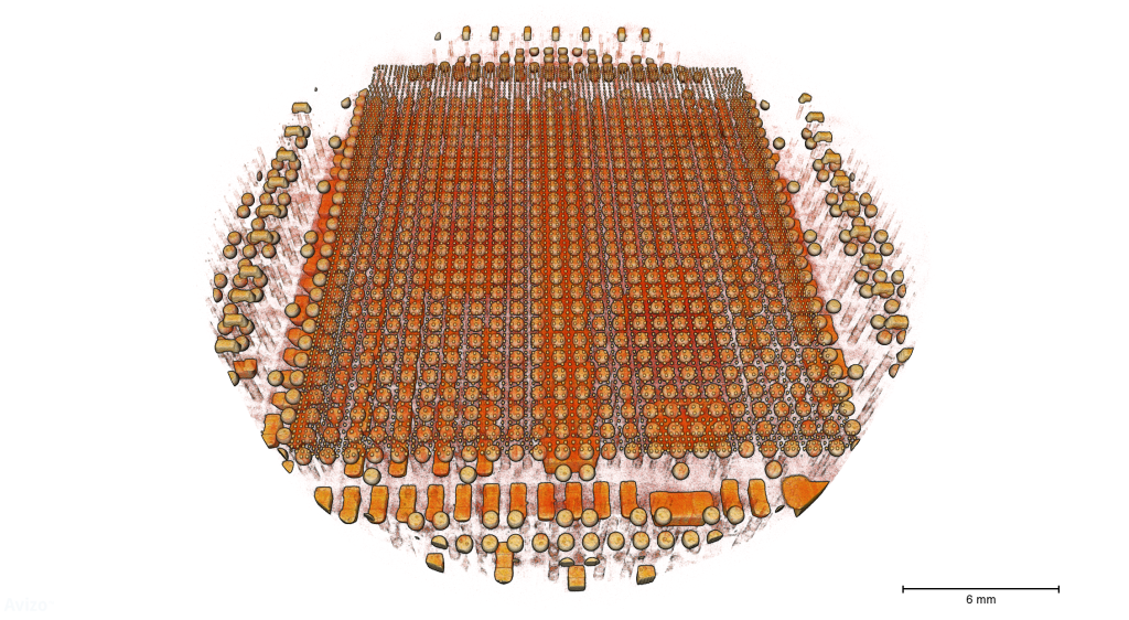 グラフィックカードのGPUの3Dレンダリング画像