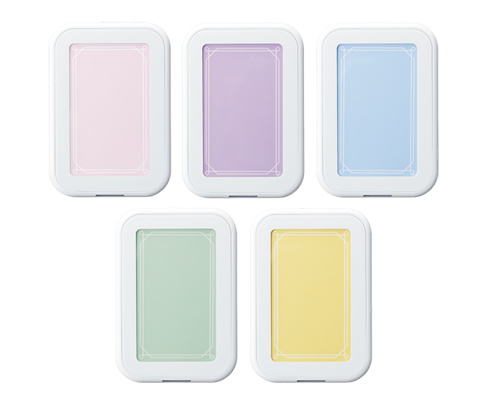 カラー台紙（5色）の使用イメージ