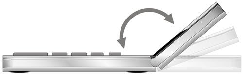 フリーアングルが可能なチルト式液晶