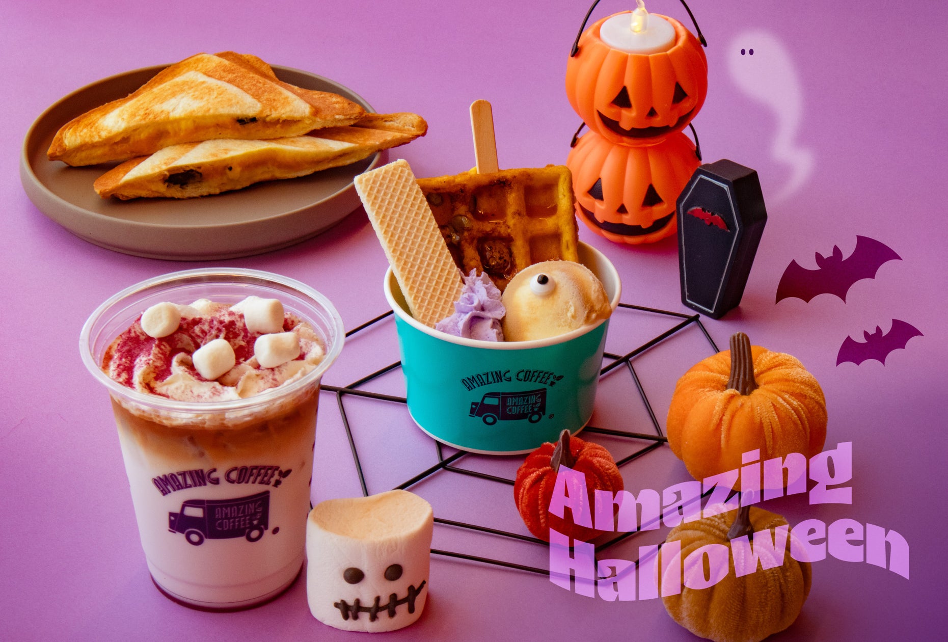 ティータイムで楽しむダークで華やかなハロウィン。昨年よりスイーツを充実させた「ハロウィンアフタヌーンティー」を10月1日より提供|沖縄・ラグナガーデンホテル