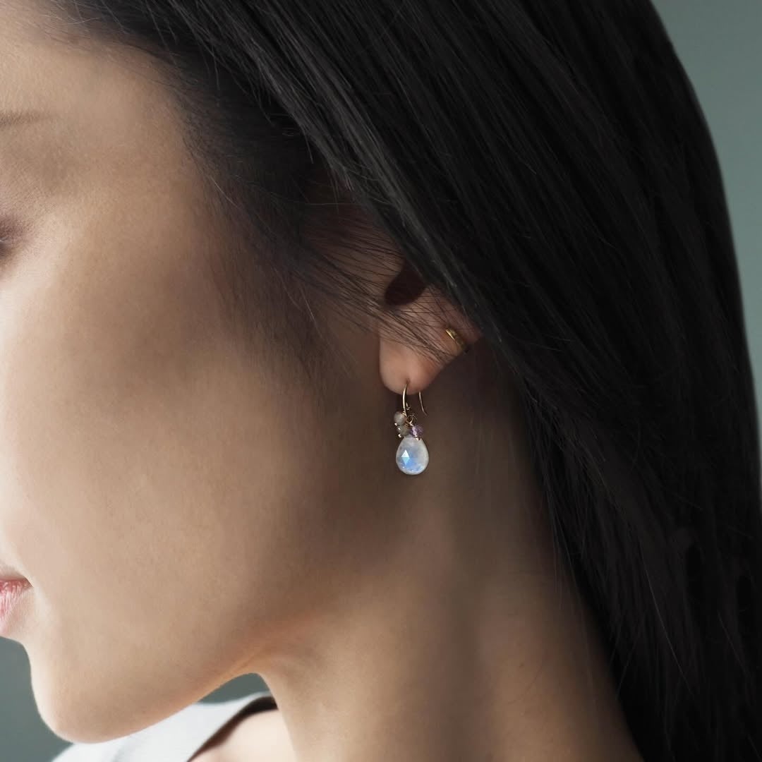 【値下げ】パーセルジュエリー　ポンポネペルルピアス 値下げ】パーセルジュエリー ポンポネペルルピアス 値下げ