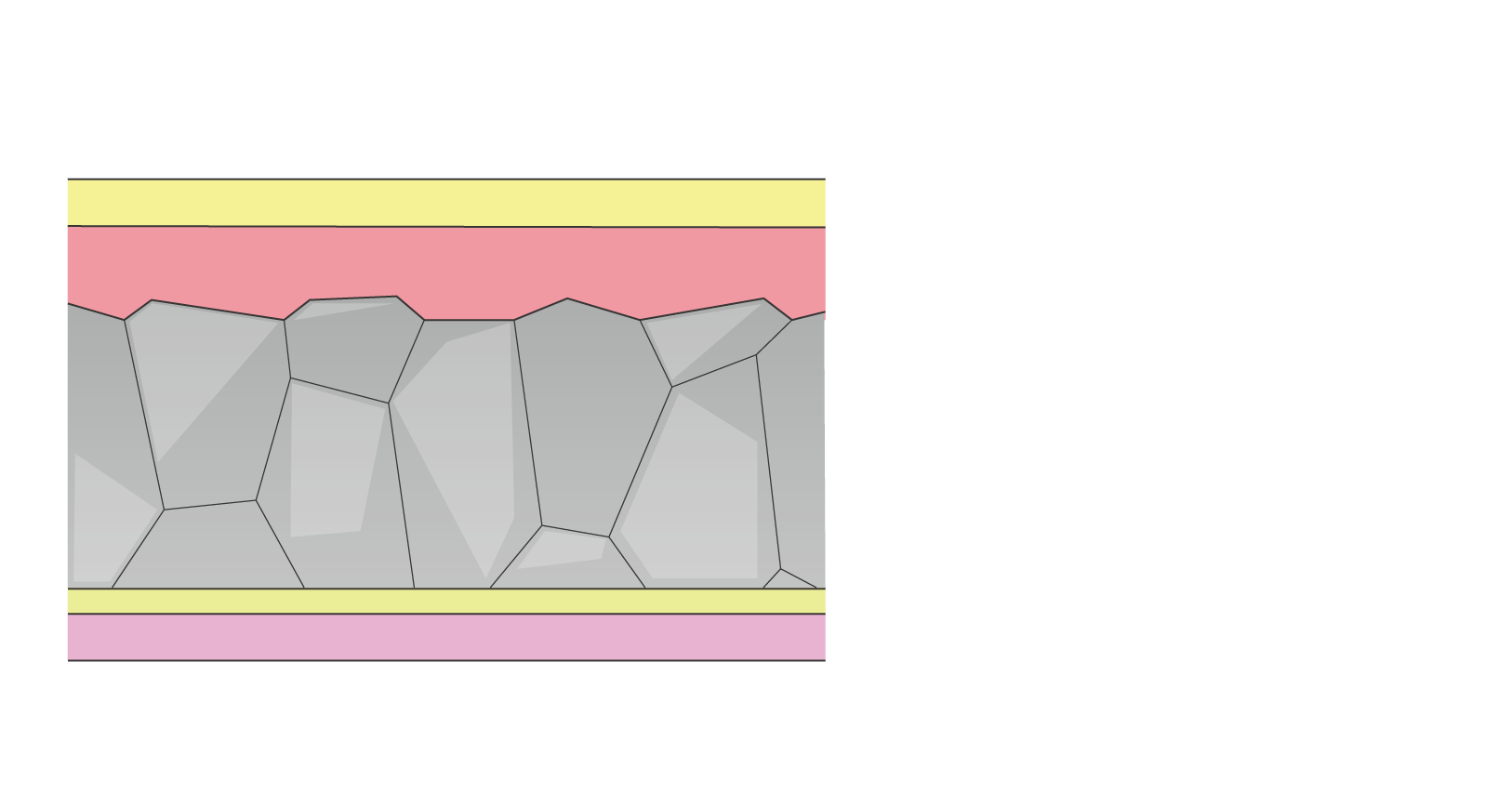 未使用のペロブスカイト太陽電池の断面図（イメージ）