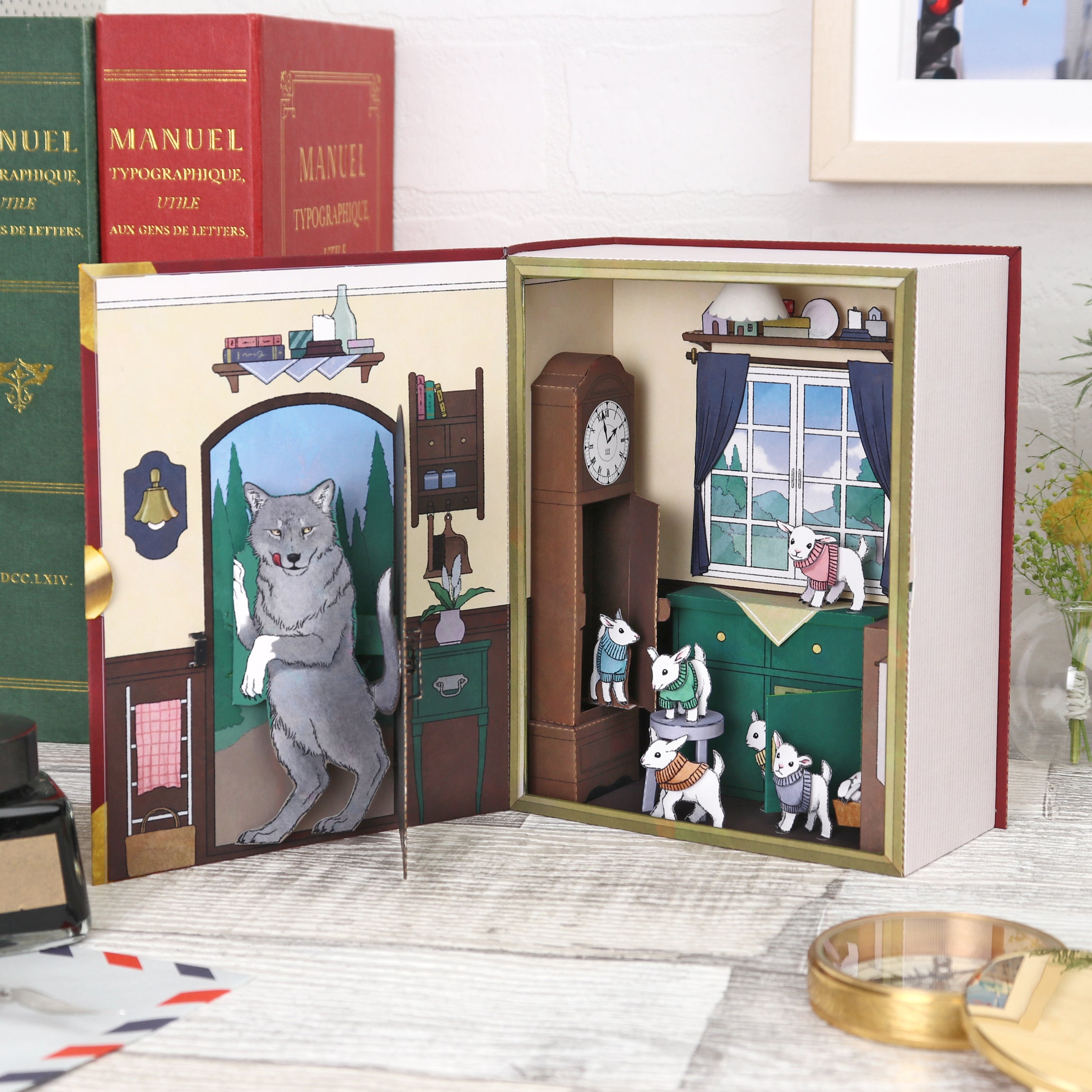 ジオラマブック（おおかみと七匹の子やぎ）