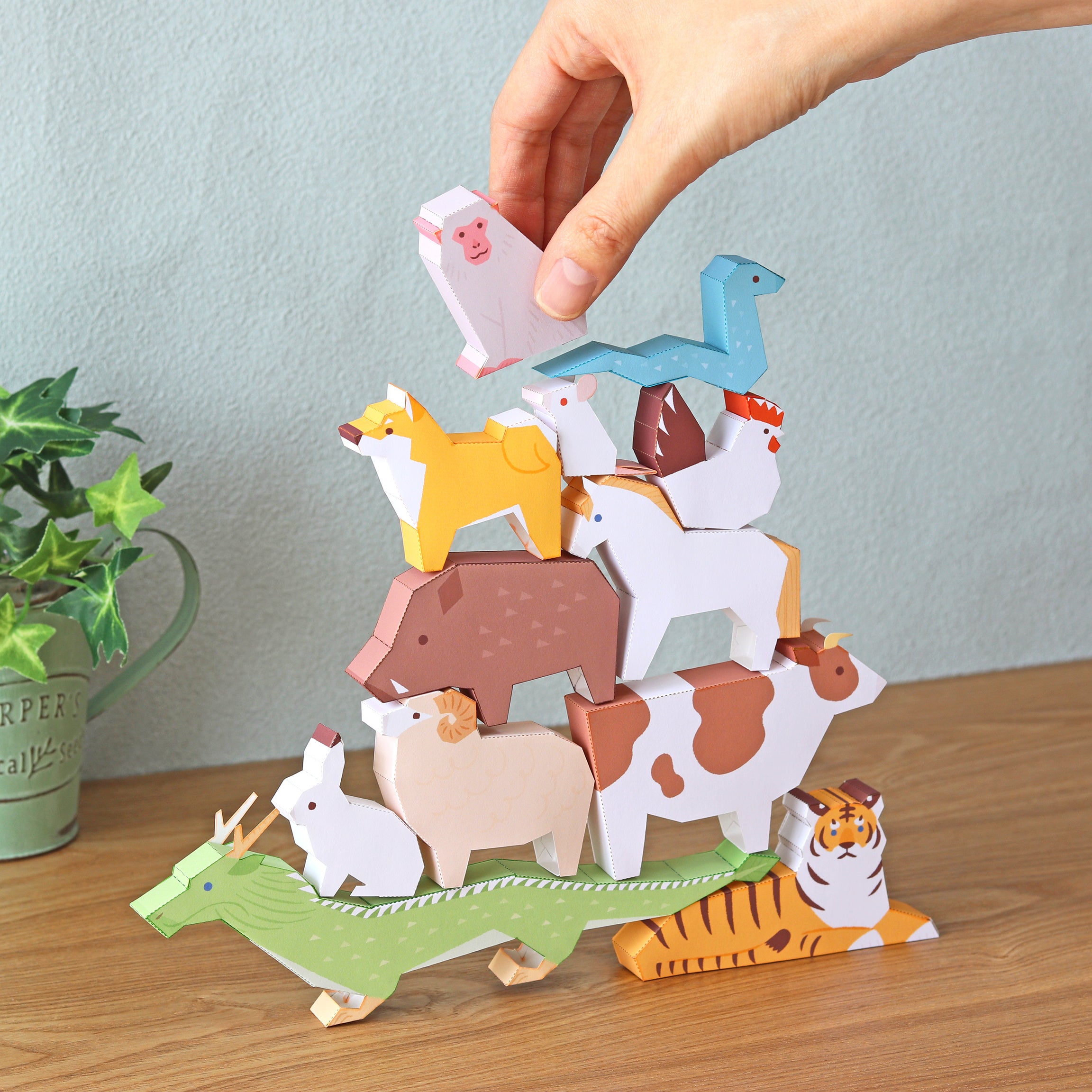 A4サイズには十二支が勢ぞろい