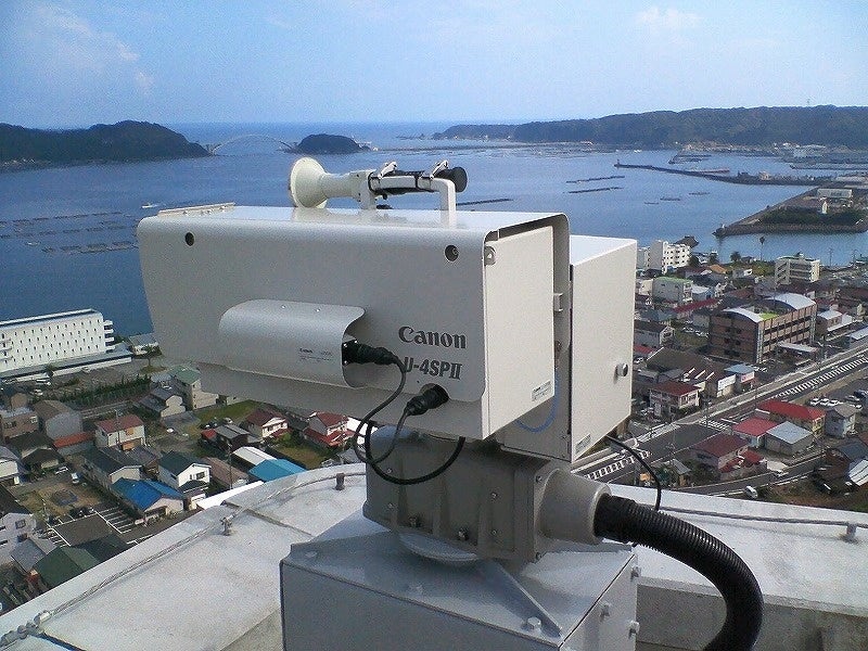 街を見守るキヤノンのお天気カメラ