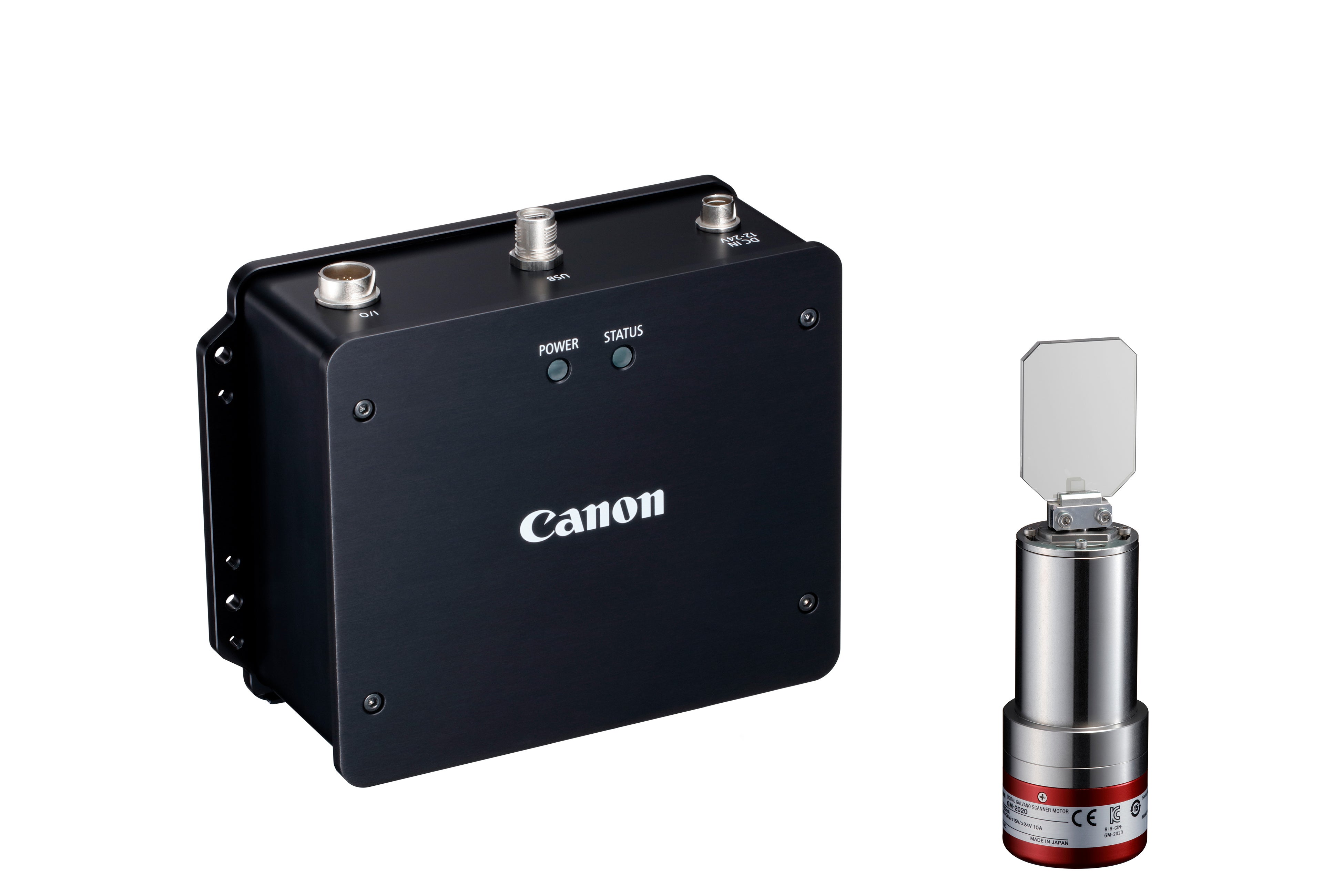 非接触測長計とガルバノスキャナー