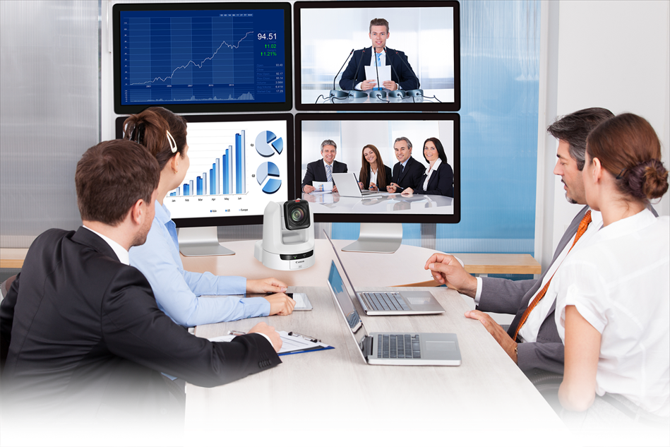 オンライン会議で出席者を撮影するカメラとして使用可能