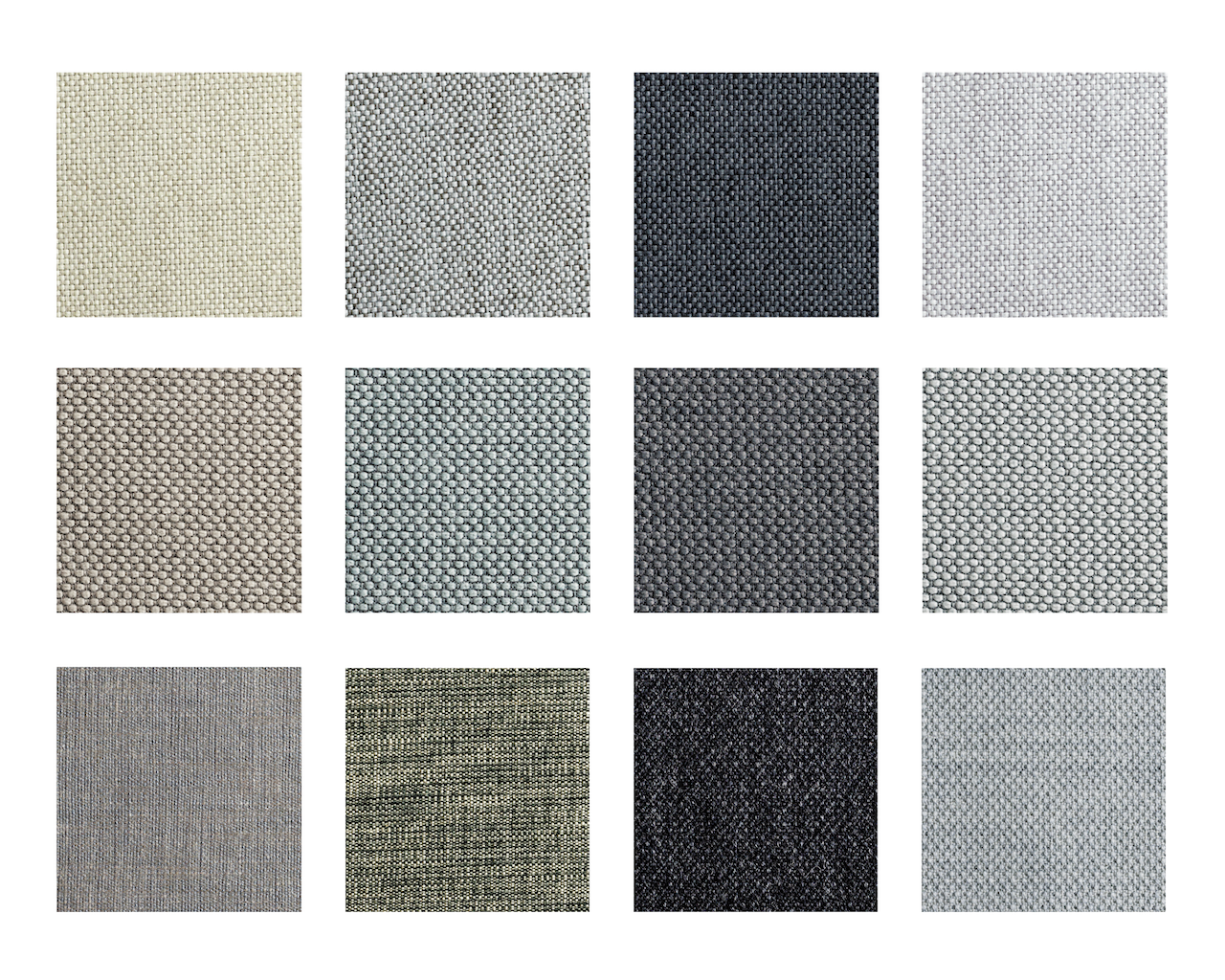 再生繊維リサイクルポリエステルを使用したMaharamの生地は、防汚加工が施されており扱いやすさが魅力。デザイン性の高いKvadratの生地は、上質なウールはもちろんビスコースも美しい光沢を持ちます。