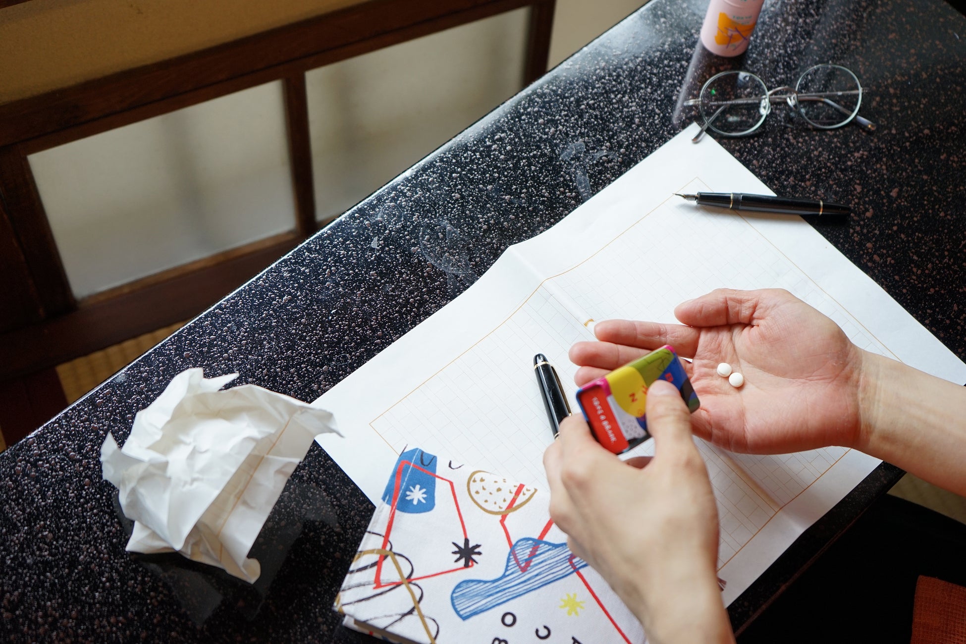 「漱石の間(梅の間)」にて