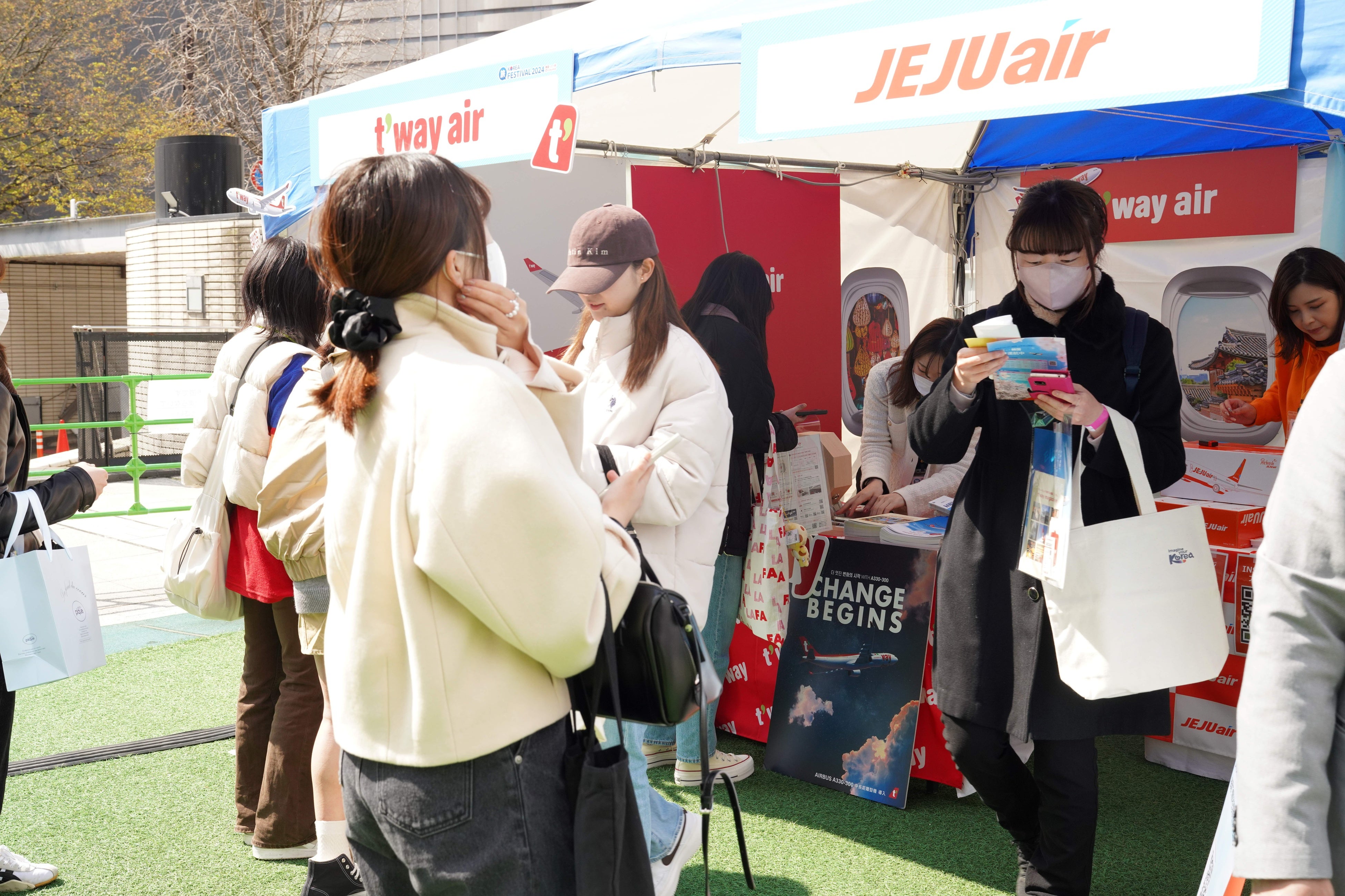 旅行業界PRゾーン（航空会社ブース）