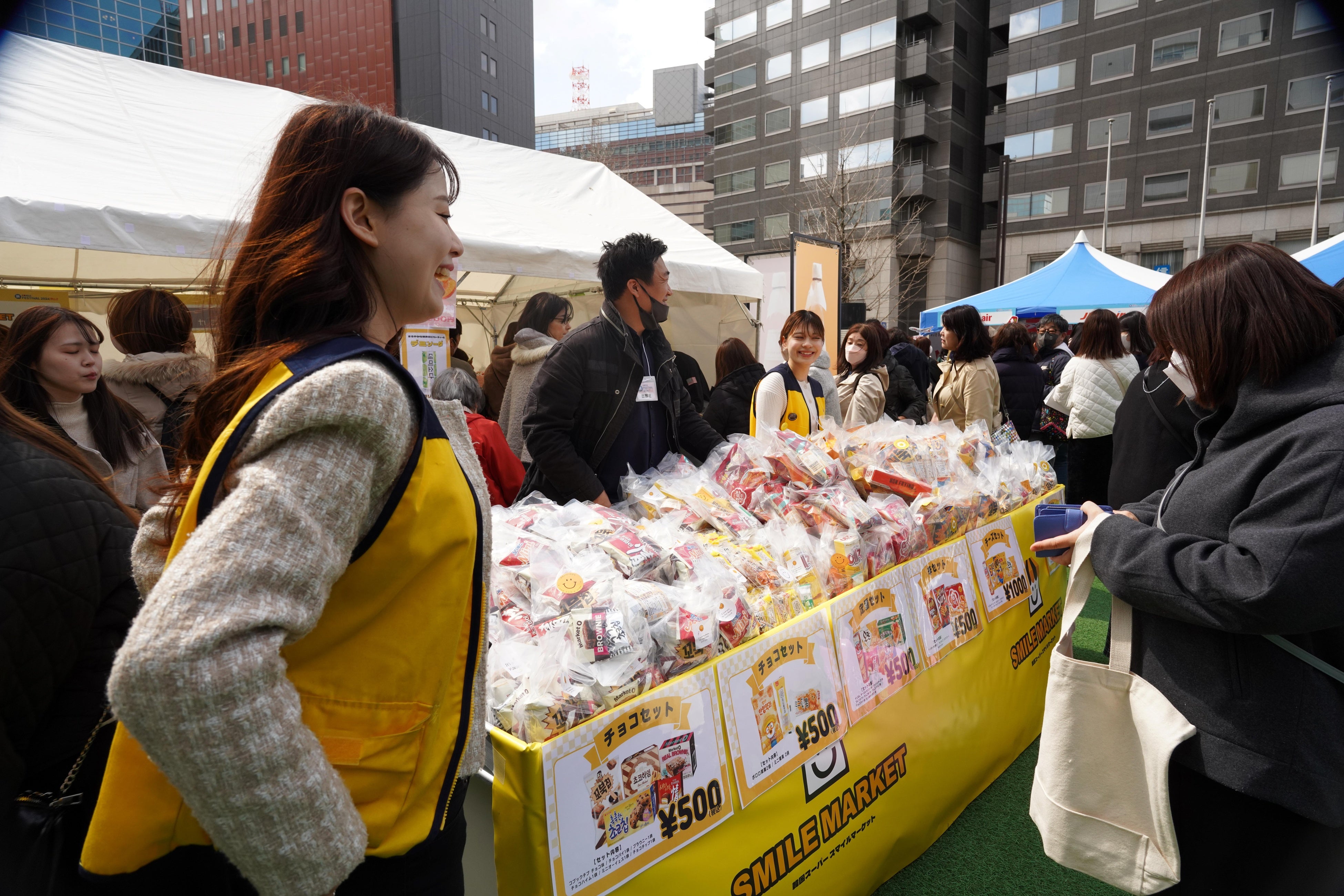 韓国グルメ体験ゾーン（韓国のお菓子販売）