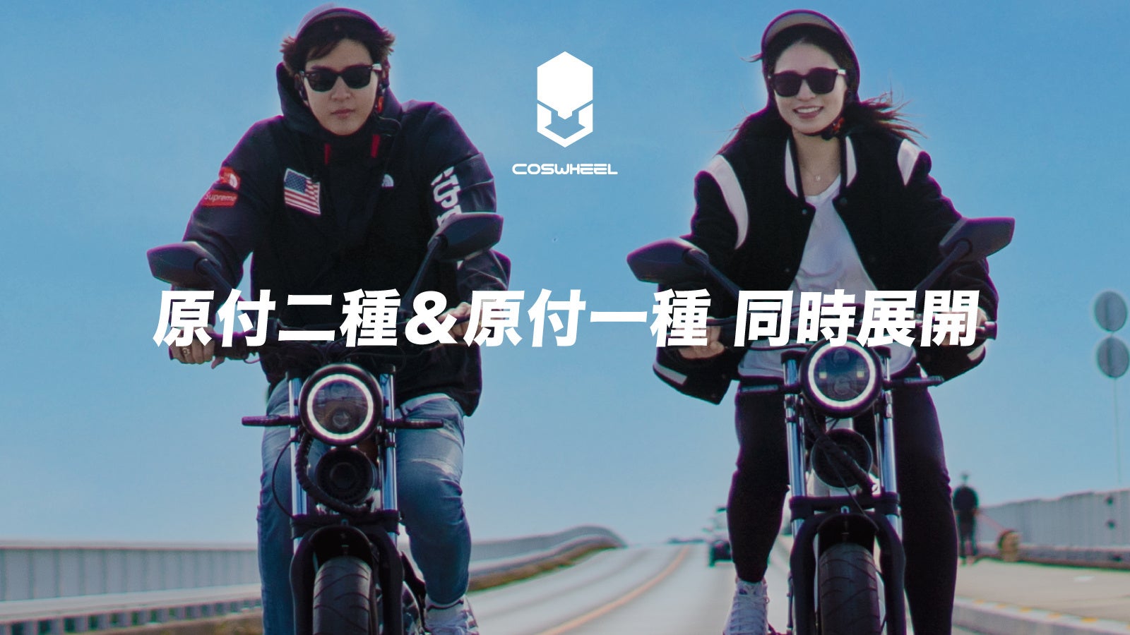 COSWHEEL MIRAI ネイビー系　1000W 原付2種 電動自転車 MIRAI 電動バイク│ 1000W│COSWHEEL （公道走行可能 / 原付二種