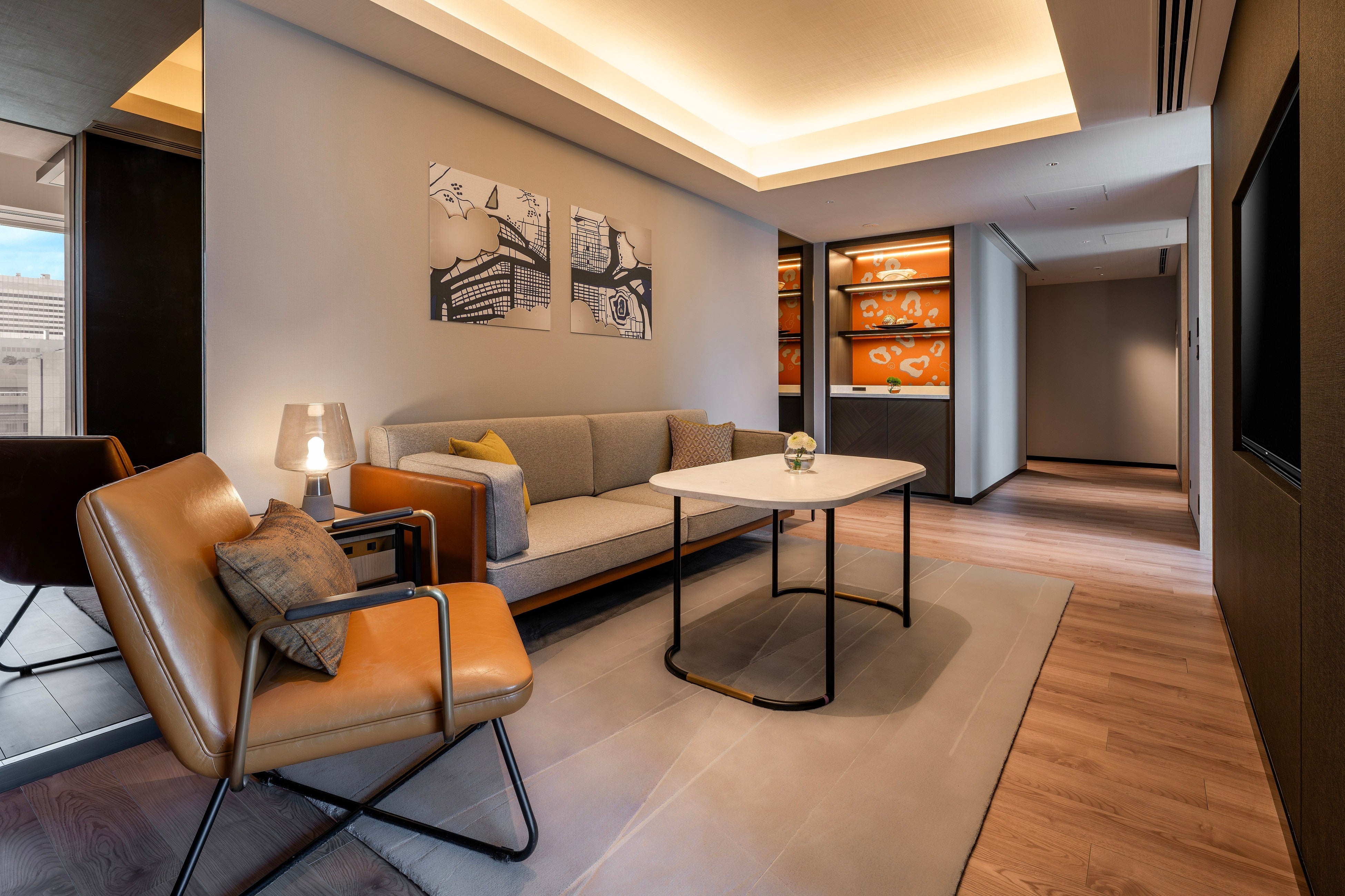 コーナースイートルーム（63㎡）リビングルーム