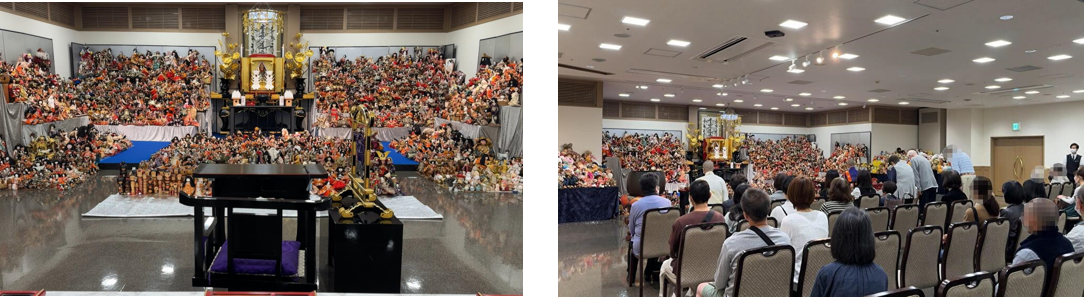 以前実施した人形供養祭の様子