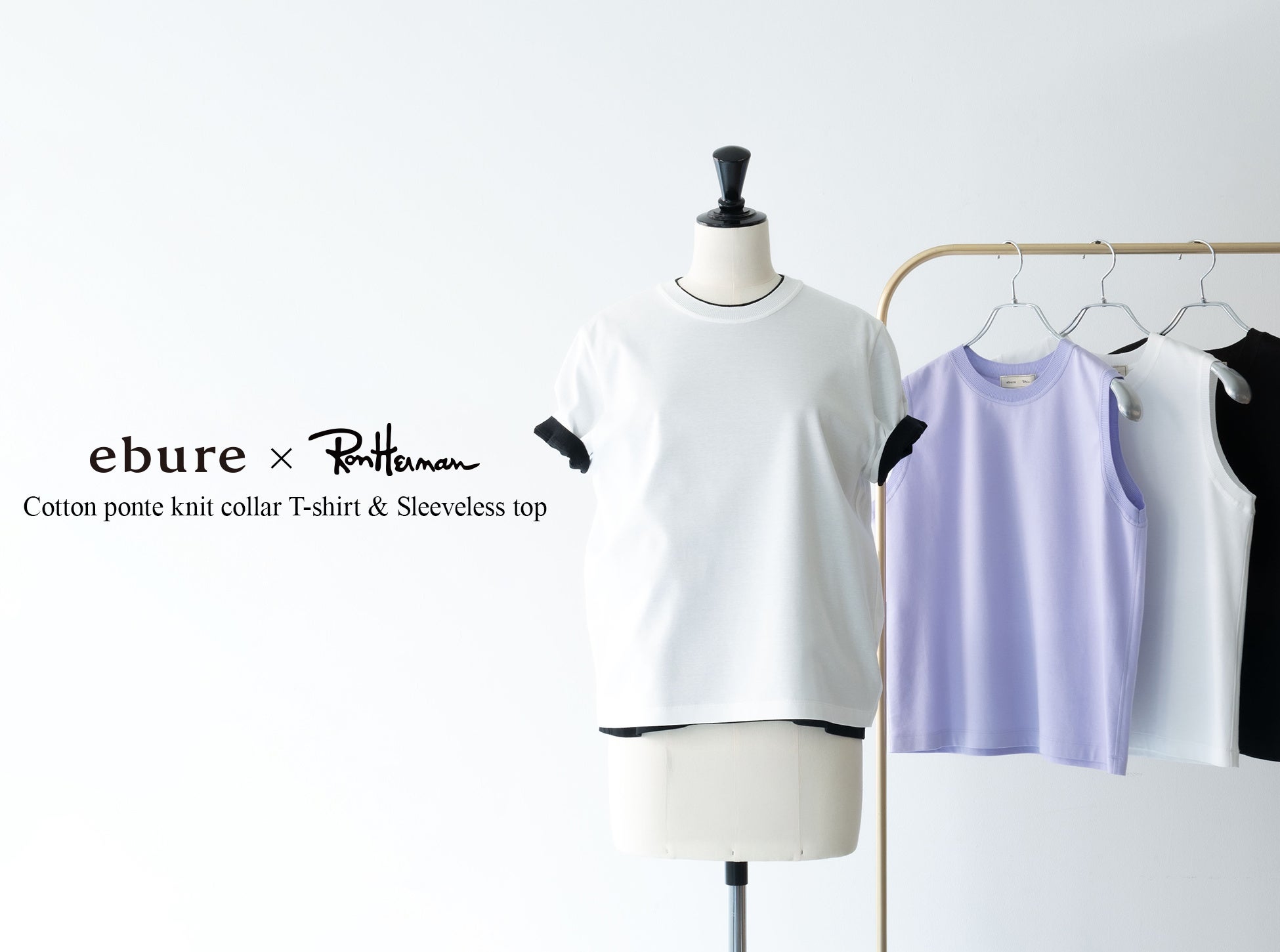 【ロンハーマン】ebure×Ron Herman “大人が1枚で着られるTシャツ” が再び登場。