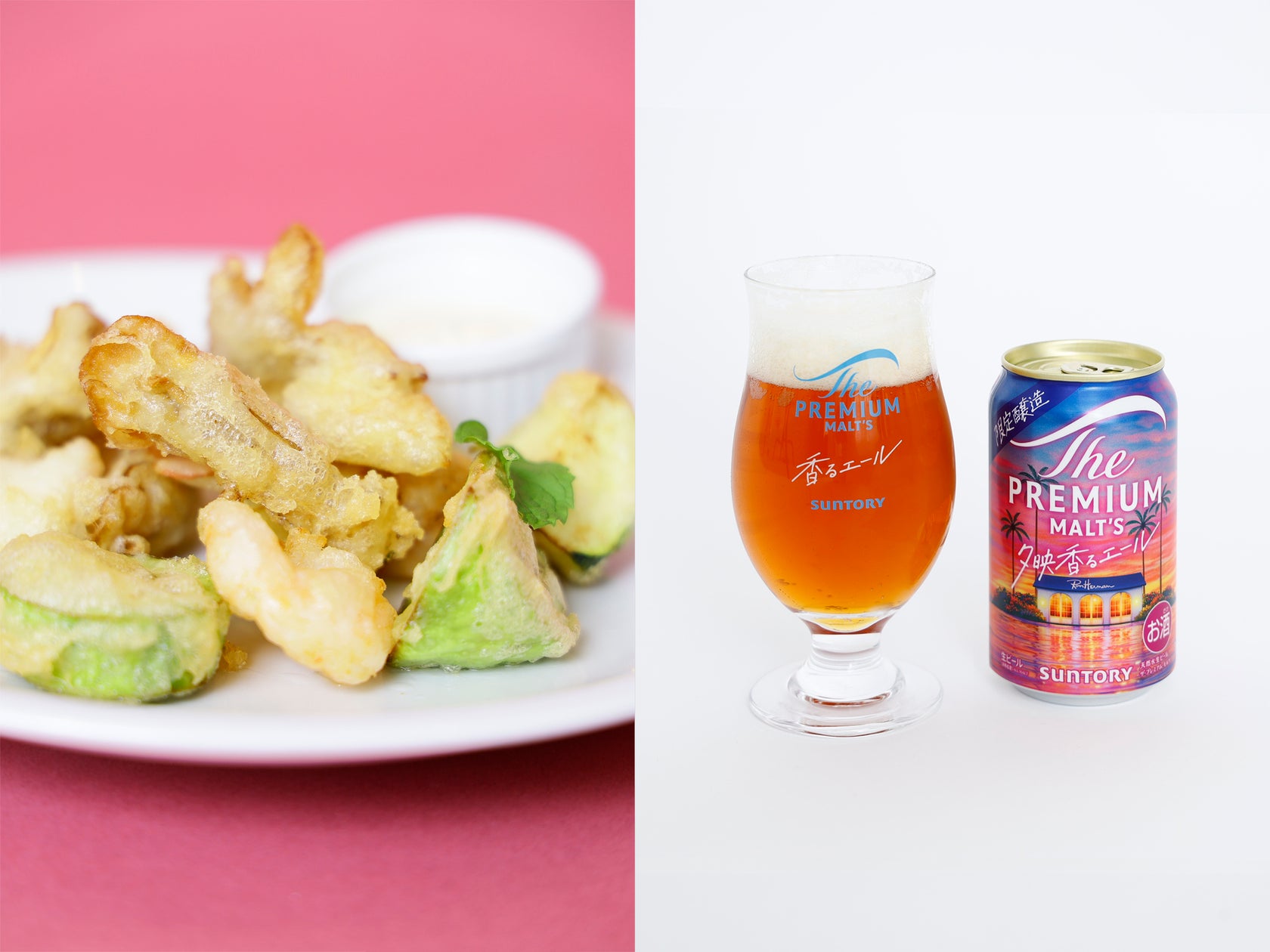 ロンハーマン カフェ、サントリーとのコラボビールに合わせた限定フードセットを9月から6店舗で展開
