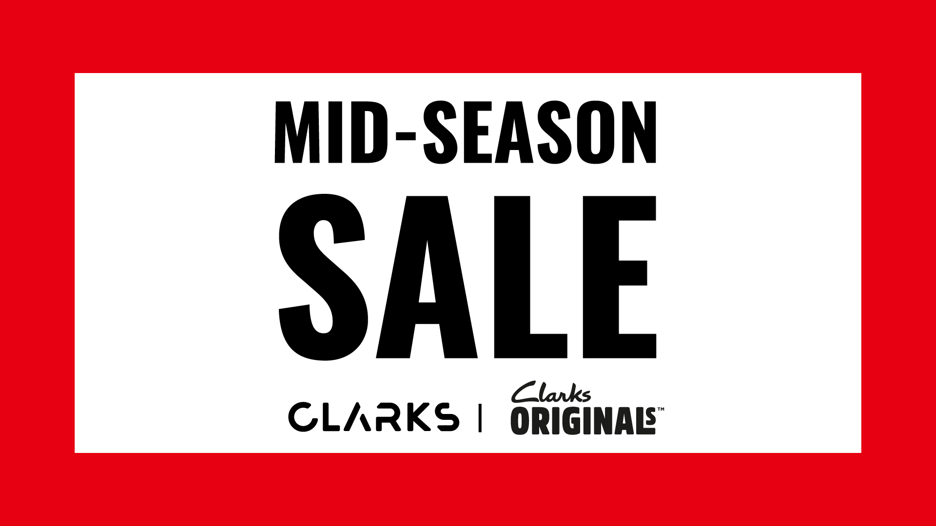 クラークス「MID SEASON SALE」を10月8日（木）より開催