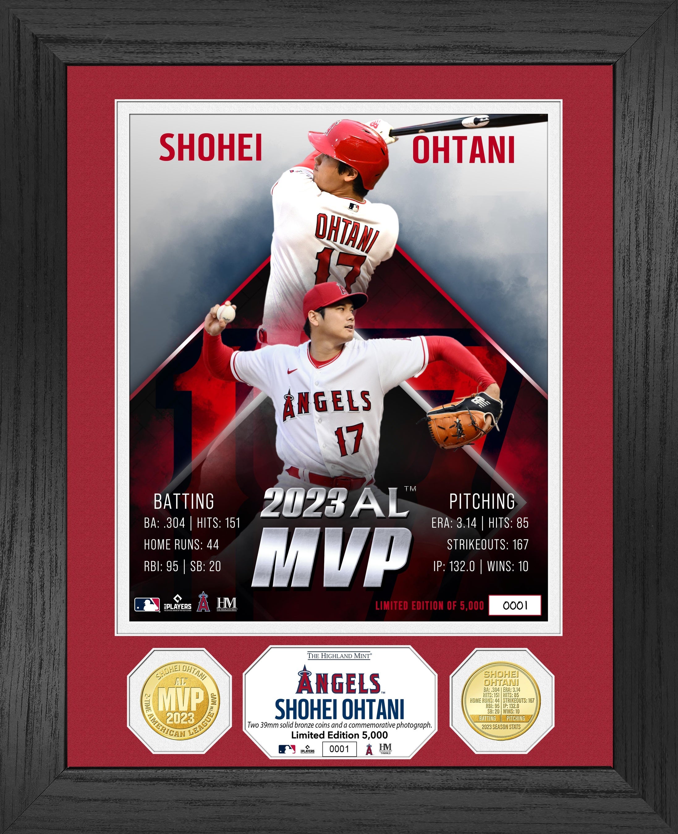 大谷翔平大谷翔平 エンジェルス 2021 MVP 記念フォトミント - 記念グッズ