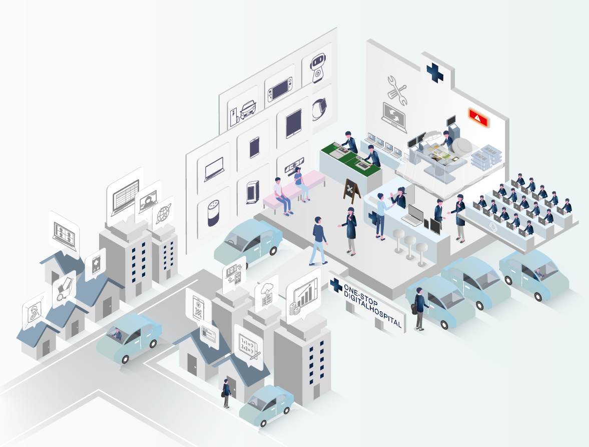 スマホ、PCで困ったら、デジタルの総合病院として、日本ＰＣサービスグループのワンストップサポートインフラを活かしてあらゆるお困りごとを解決！