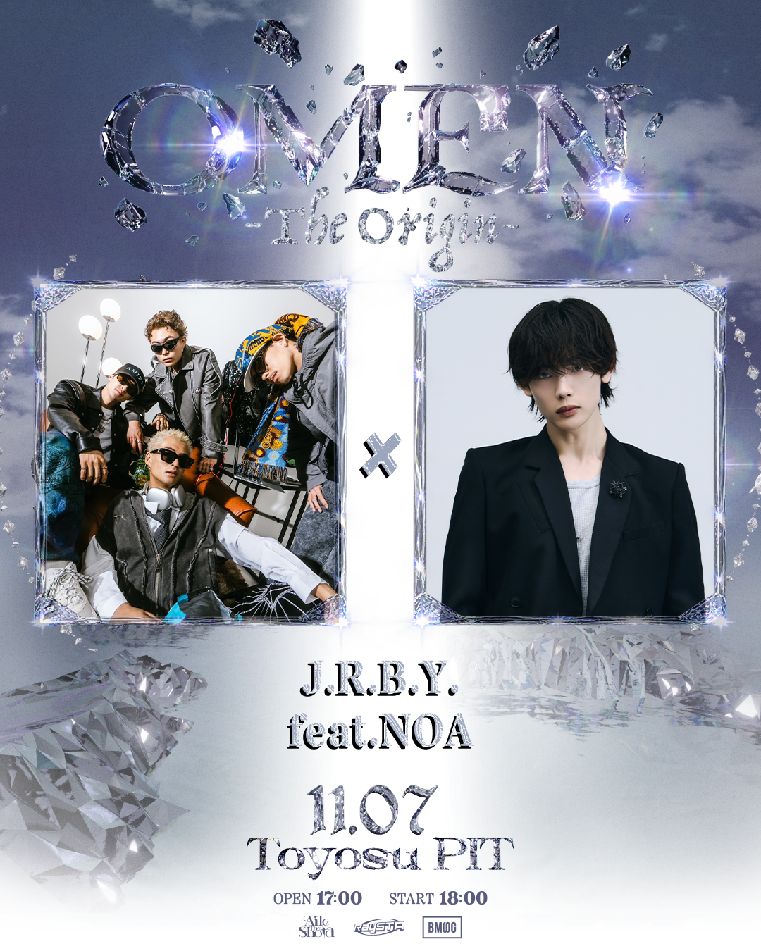 『OMEN -The Origin-』、J.R.B.Y.の追加出演が決定。さらにJ.R.B.Y. × NOAによるSPECIAL LIVE COLLABORATION第2弾を発表。