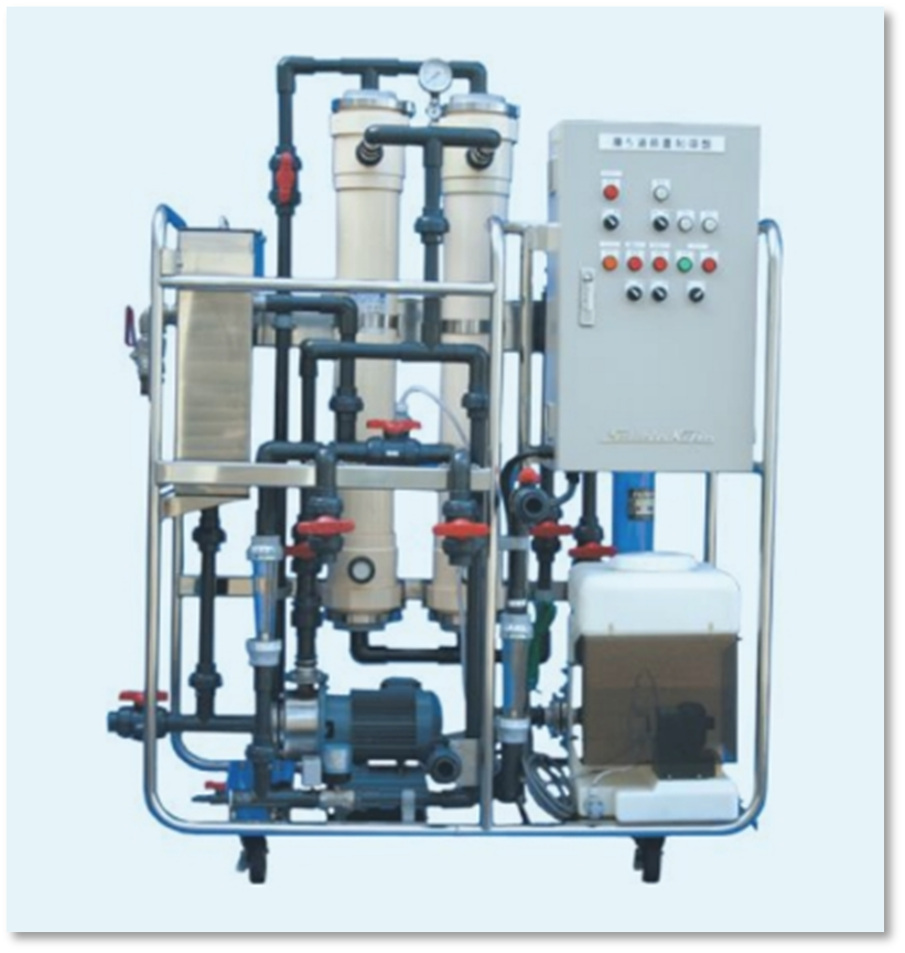 当社独自の非常災害用造水装置 「マクセス・セイフティ」