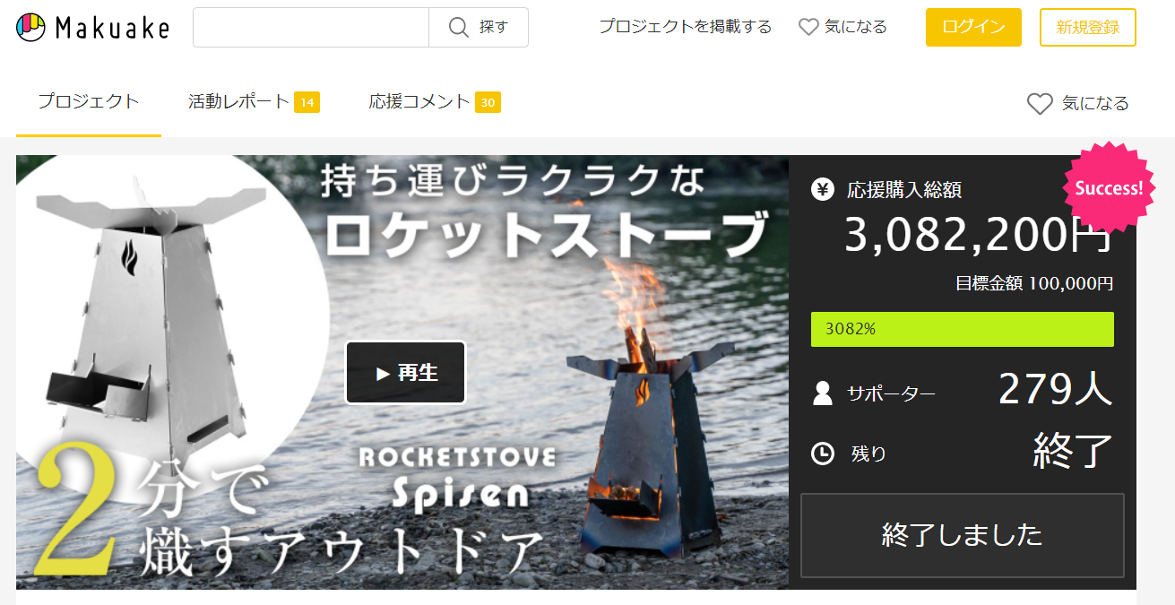 Makuakeプロジェクト