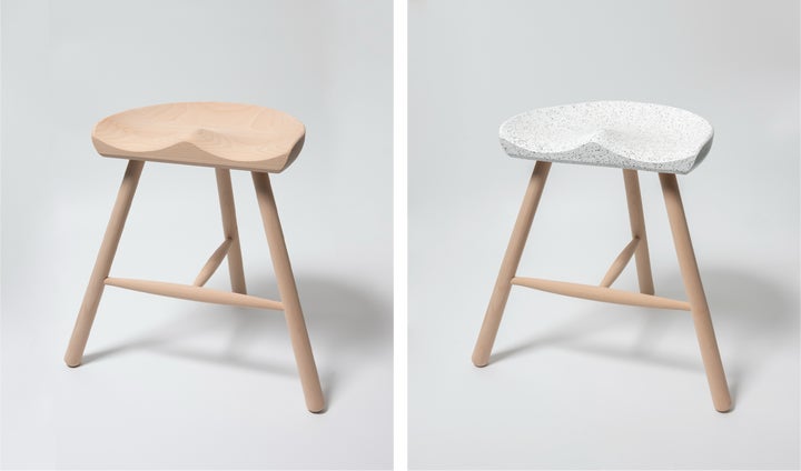 アクタス × クラフトシップス〉「Werner シューメーカースツール」に石 アクタス × クラフトシップス〉「Werner シューメーカースツール」に石