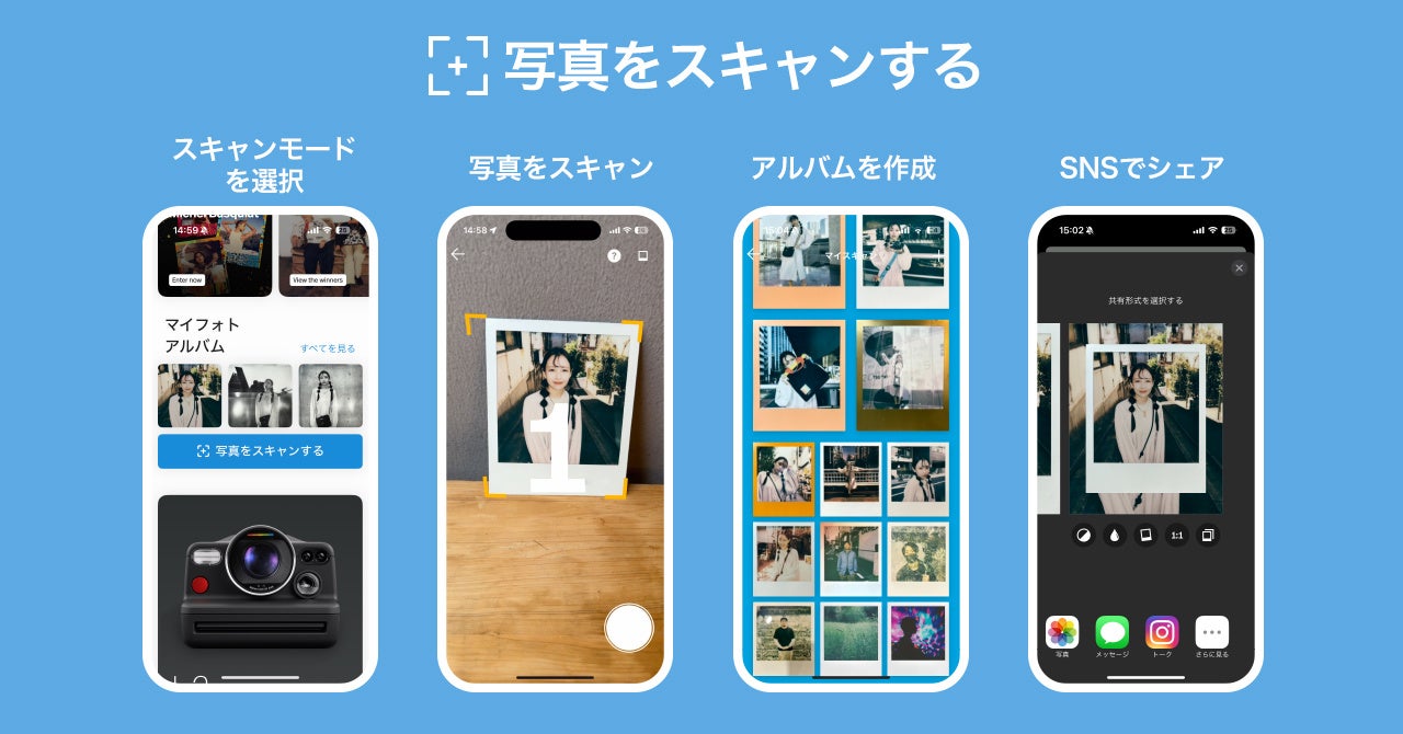 Polaroid (ポラロイド) からプレミアム新世代インスタントカメラ