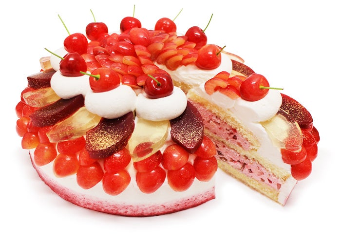 山形県産 さくらんぼ「佐藤錦」とチェリークリームのショートケーキ