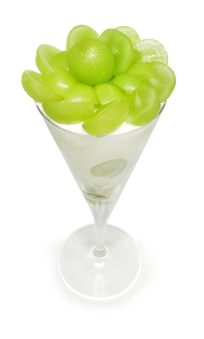 島根県産 ぶどう「シャインマスカット」のパフェ