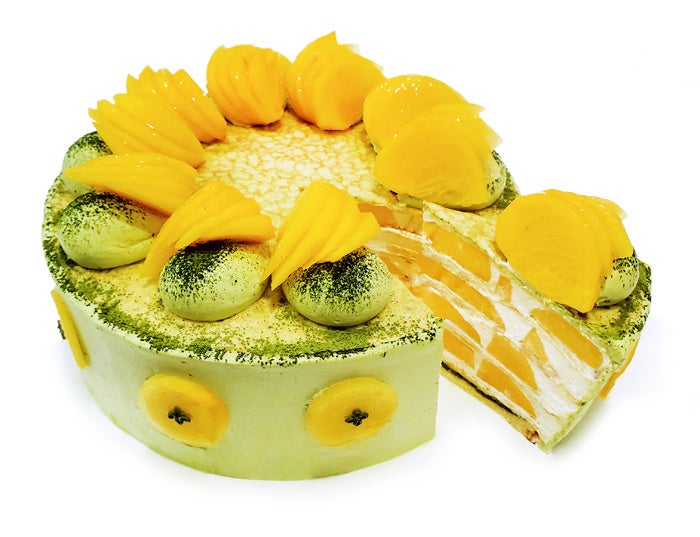 福岡県産 柿「秋王」と抹茶ティラミスのミルクレープ