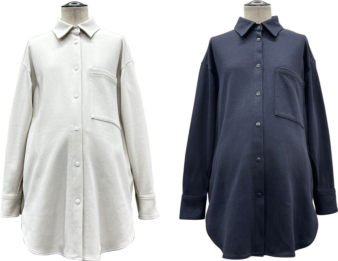 オーバーシャツ 22,000円(税込) カラー:アイボリー、ネイビー