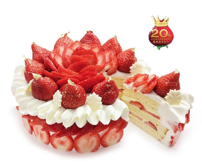 福岡県産いちご「あまおう」のクリスマスショートケーキ