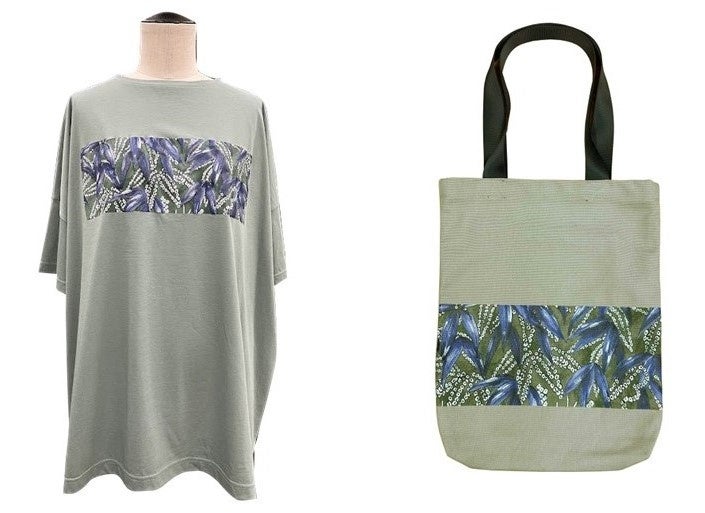 Tシャツ　26,400円、トートバッグ　7,700円　※全て税込