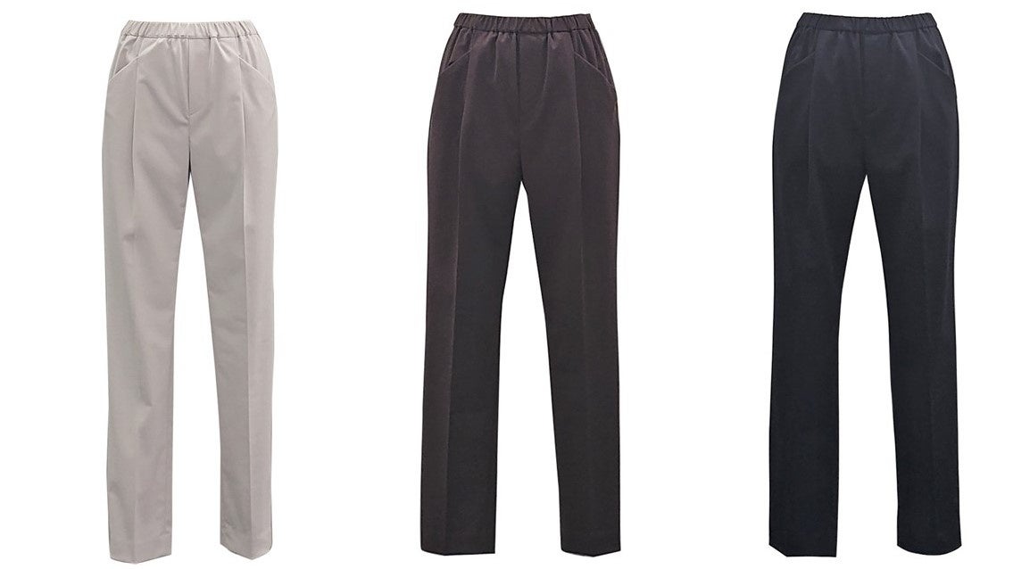 テーパードパンツ　19,800円(税込)　カラー：グレージュ、ブラウン、ネイビー