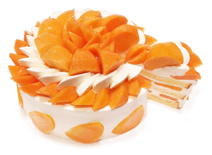 福岡県産 柿「秋王」のショートケーキ