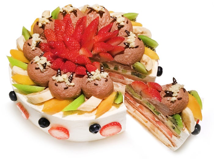 節分のミルクレープ ―彩りフルーツのミルクレープ―