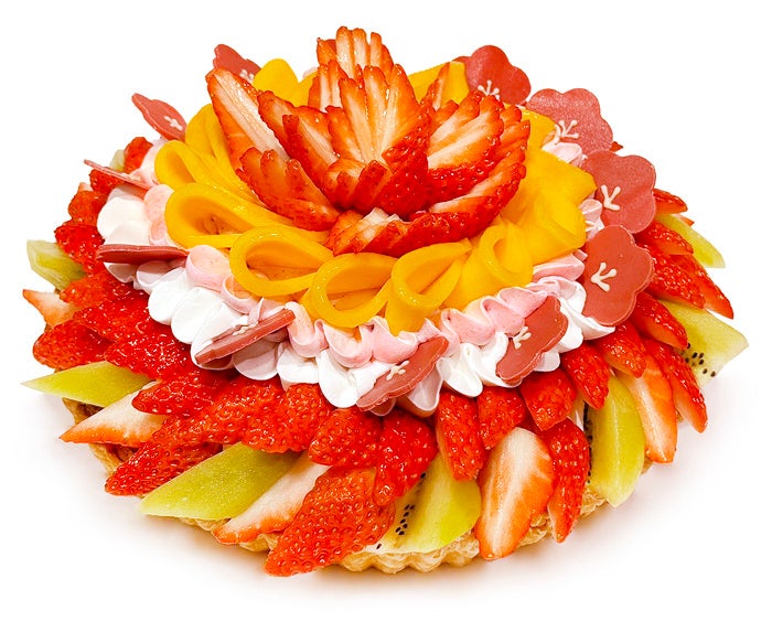 【ひなまつり限定ケーキ】彩りフルーツとラズベリークリームのケーキ