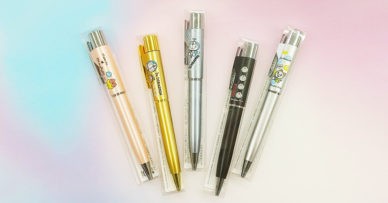 まったく新しい、ドラえもんのネーム印付きボールペンの予約発売