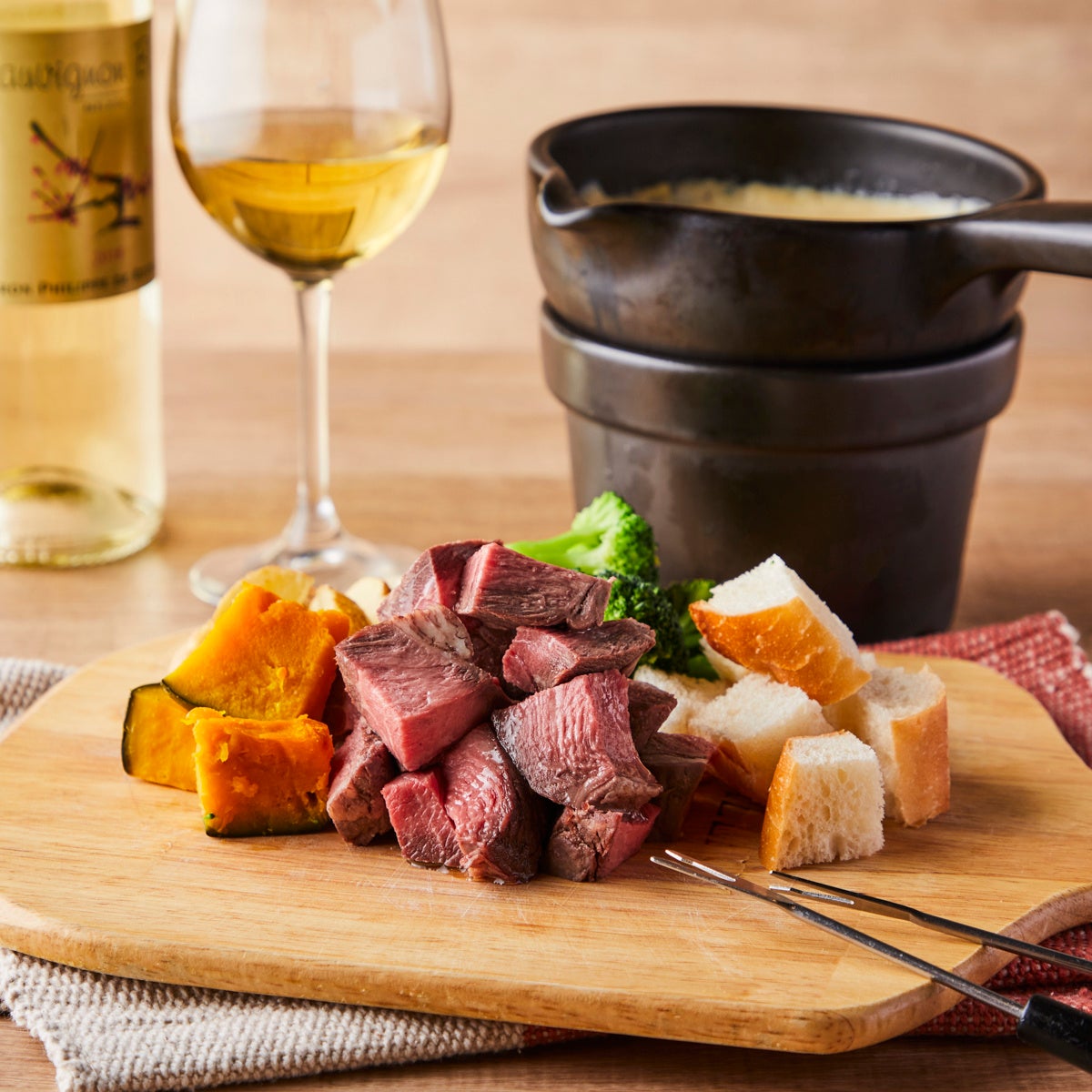 ローストビーフチースフォンデュ