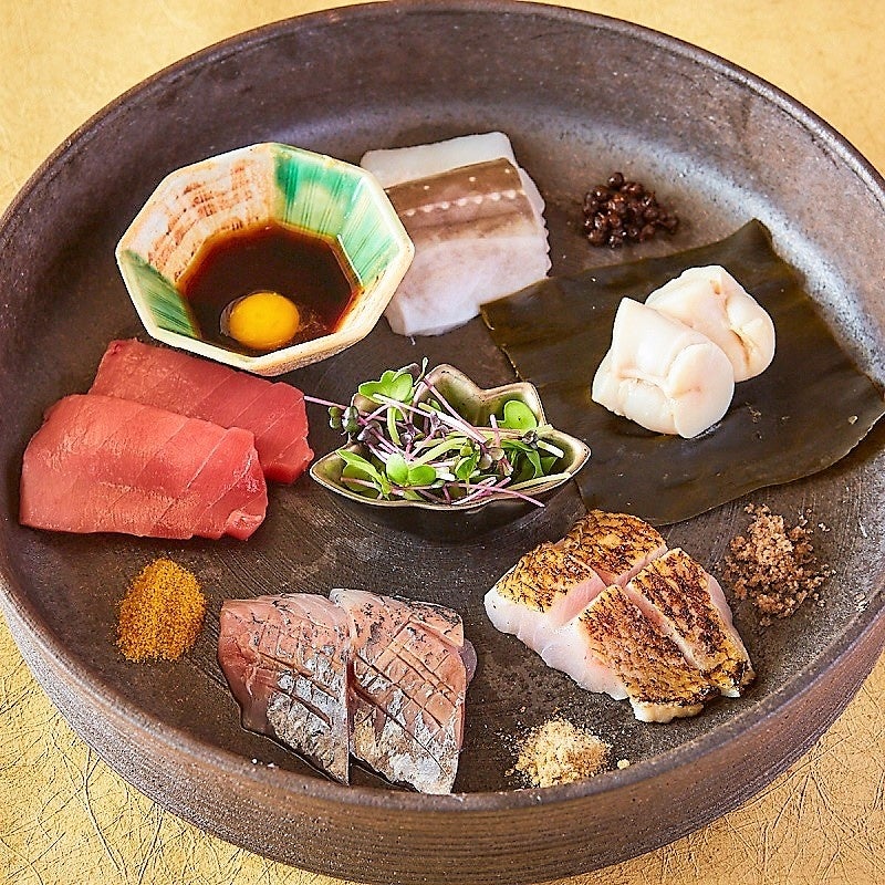 魚焼肉3種盛り合わせ（大トロ・穴子・白子）