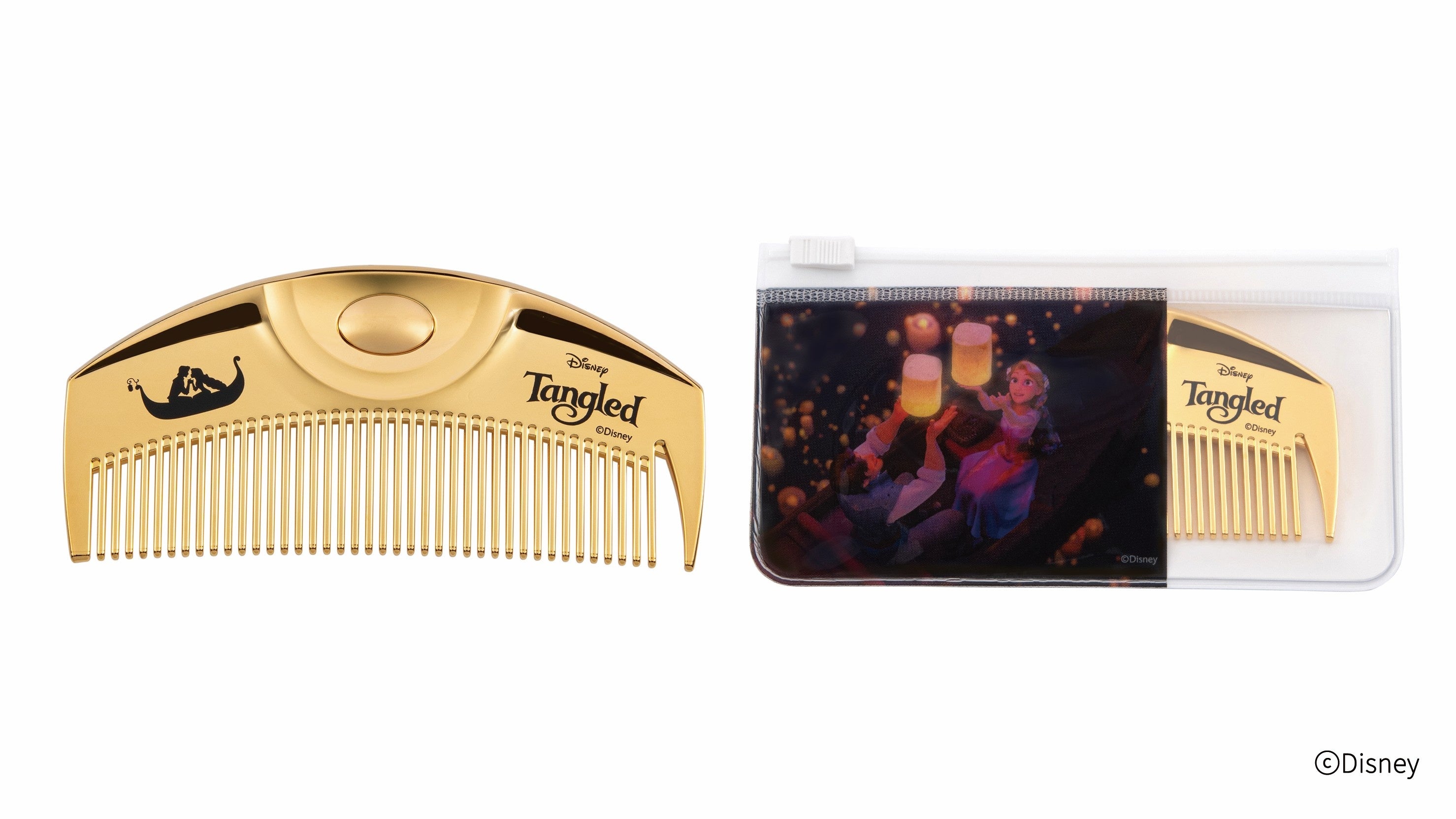 ラブクロム/ディズニー/ラプンツェル/K24GPツキ ゴールド ラブクロムより、昨年人気のディズニーデザインのヘアコームが