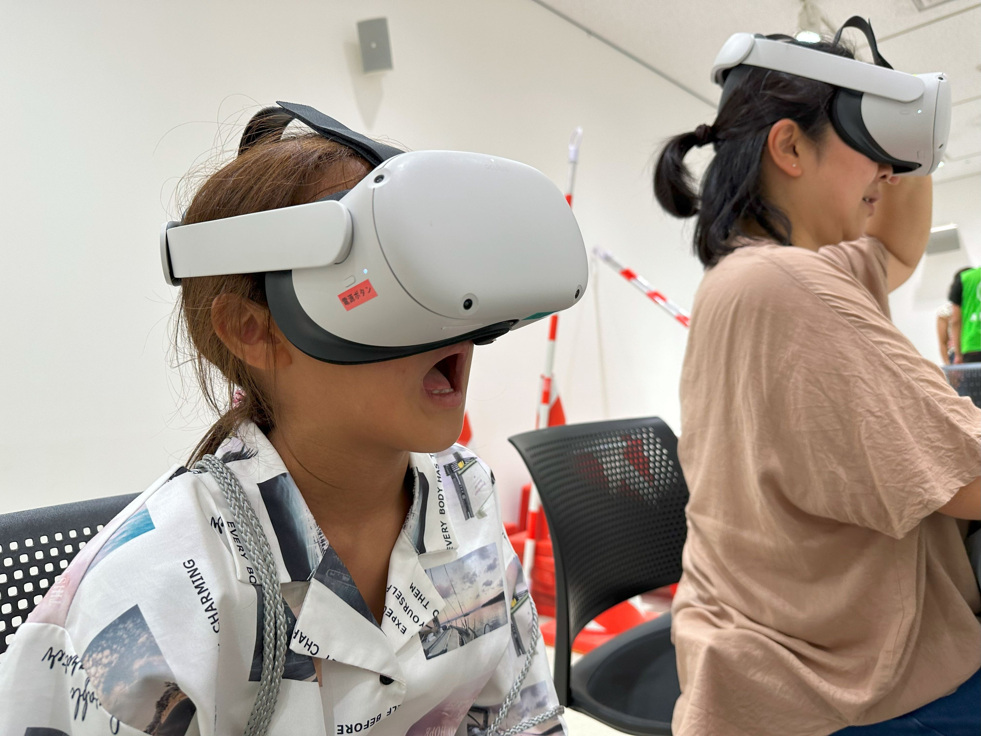 VRゴーグルによる地震体験