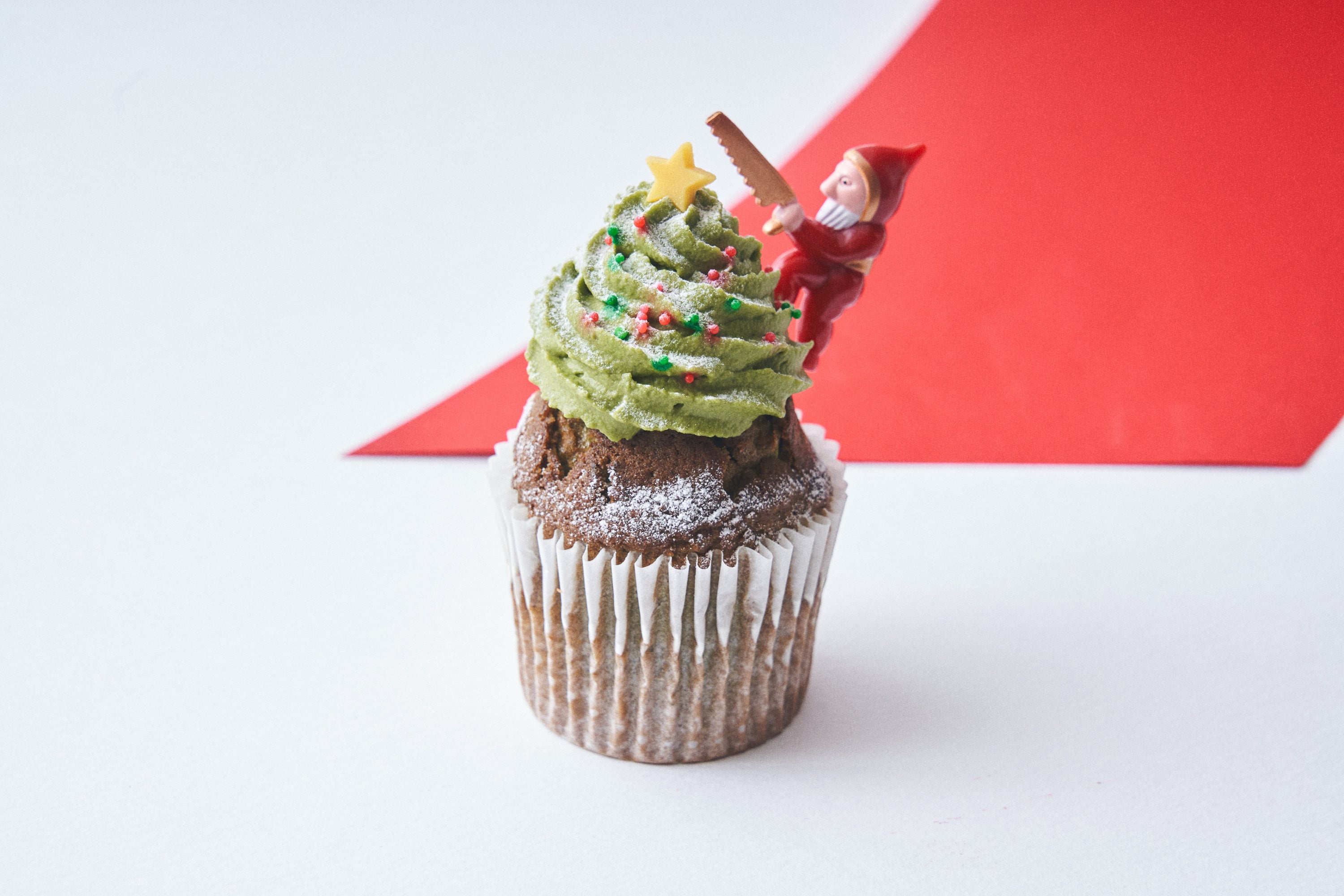 クリスマスフレッシュカップケーキ「クリスマスツリー」