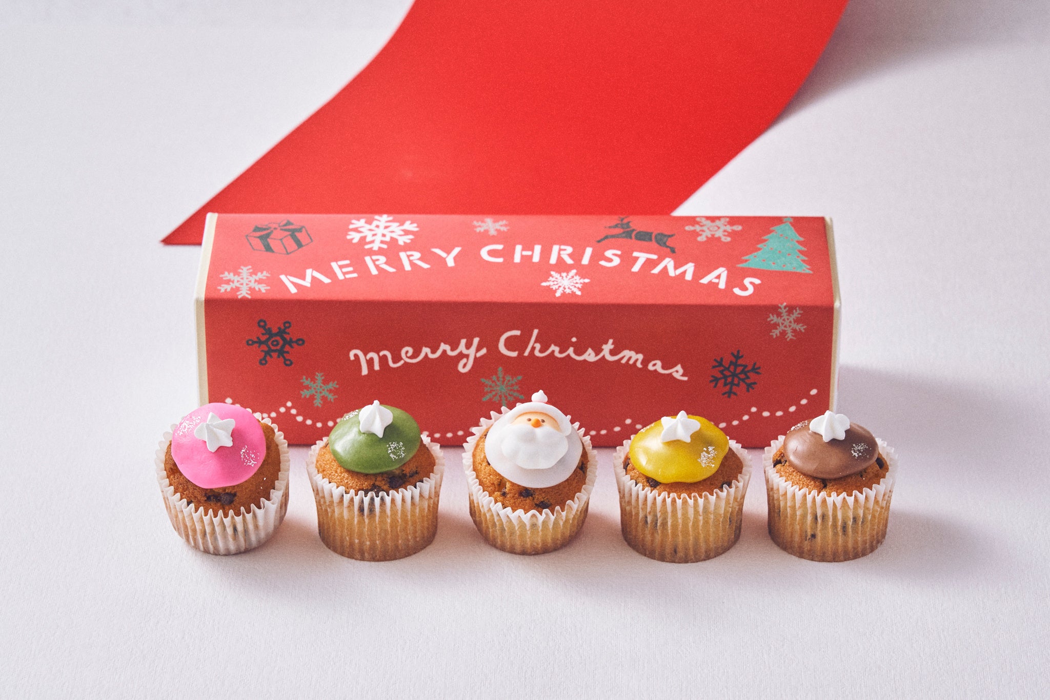 ベイクドクリスマスカップケーキ 5個入り