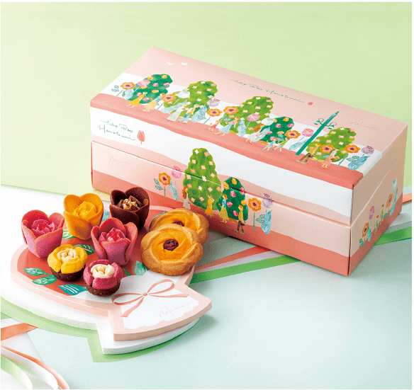 「TOKYOチューリップローズ」 チューリップローズ 花摘み （19個入）3,888円 ◎地下1階 洋菓子売場