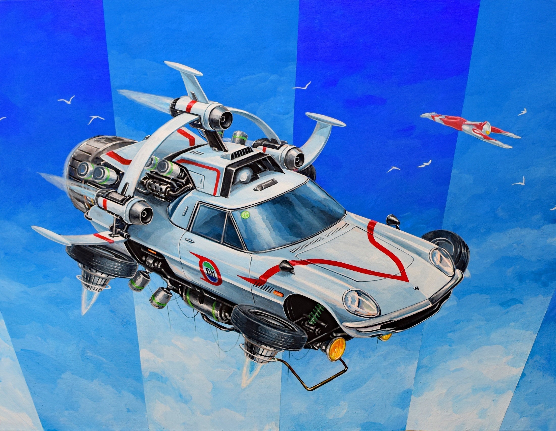 「DIORAMA」（木製パネルにアクリル、Ｆ6号）　198,000円（税込）